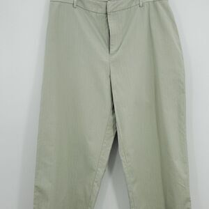 Croft & Barrow Classic Stretch Capris Soft Strips Women Pants Size 12